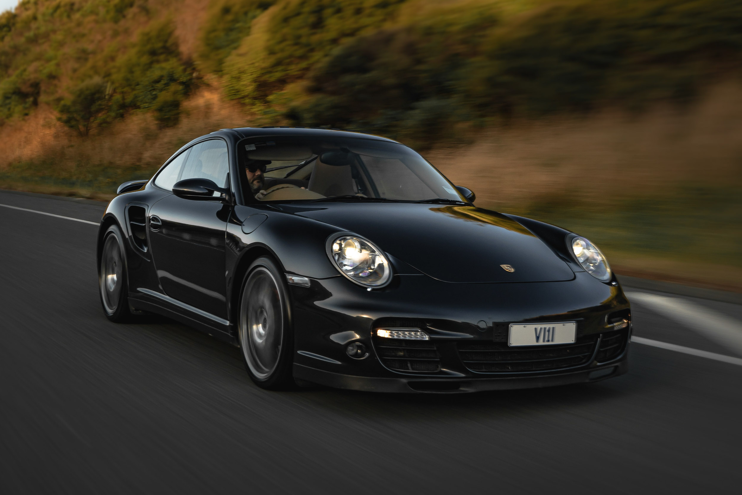 Porsche 911 Turbo rolling shot